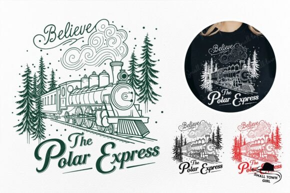Believe the Polar Express Christmas PNG: Holiday Magic for Your Projects