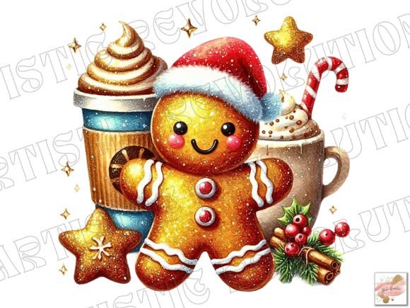 Bring Holiday Magic to Life with a Cocoa Gingerbread Man PNG