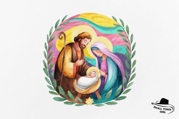 Christian Christmas Nativity Baby Jesus: A Timeless Design Asset
