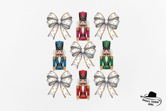 Cute Coquette Christmas Bow Nutcracker: Festive Charm