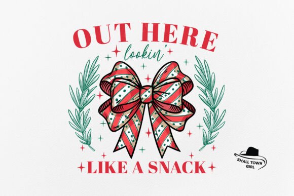 Funny Christmas Coquette Bow Sublimation: Festive Charm for Creators