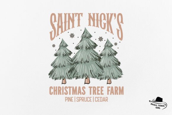 Retro Saint Nick's Christmas Tree Farm: A Vintage Holiday Essential