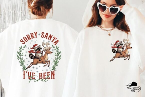 Sorry Santa Feral Christmas Front Back: A Designer's Playful Holiday Asset
