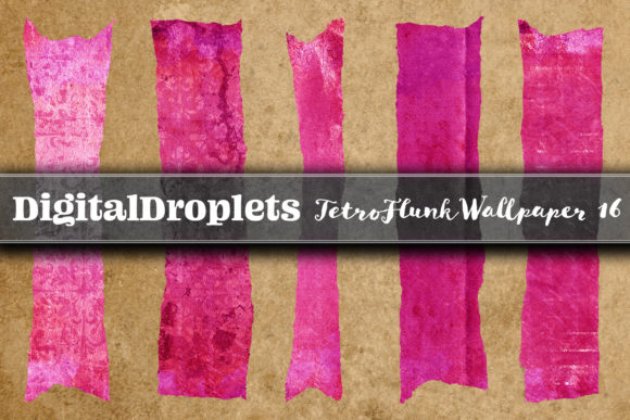 TetroFlunkWallpaper 16: 180 Torn Washi Tapes for Digital Design