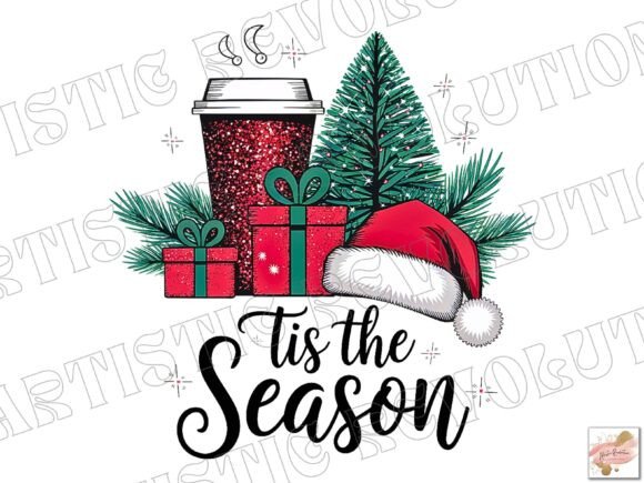 Tis the Season Christmas Png Sublimation: Festive Design Assets