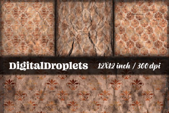 Vintage Damask Scrapbook Vol. 9: The Textured Paper Set for Authentic Design